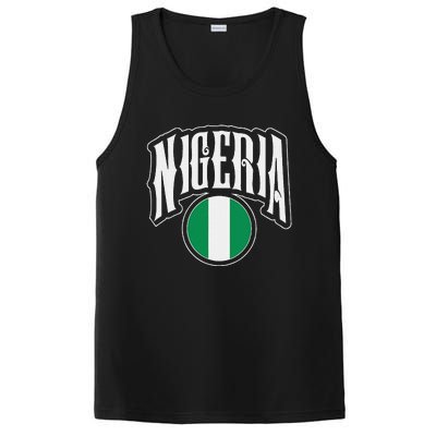 Love Nigeria With Nigerian Flag Inside A Circle PosiCharge Competitor Tank