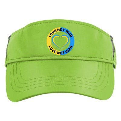 Love Not War For Ukrainian Supporters 5 Adult Drive Performance Visor