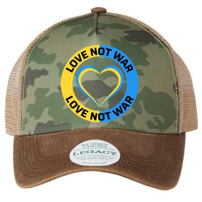 Love Not War For Ukrainian Supporters 5 Legacy Tie Dye Trucker Hat