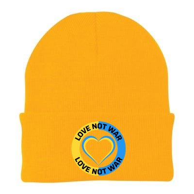 Love Not War For Ukrainian Supporters 5 Knit Cap Winter Beanie