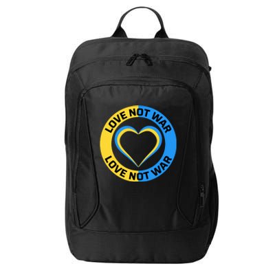 Love Not War For Ukrainian Supporters 5 City Backpack