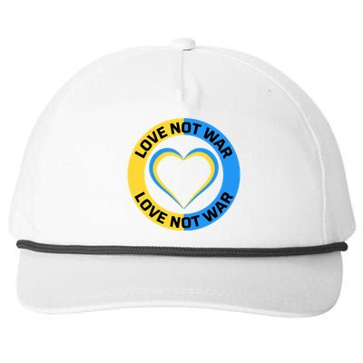 Love Not War For Ukrainian Supporters 5 Snapback Five-Panel Rope Hat