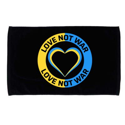 Love Not War For Ukrainian Supporters 5 Microfiber Hand Towel