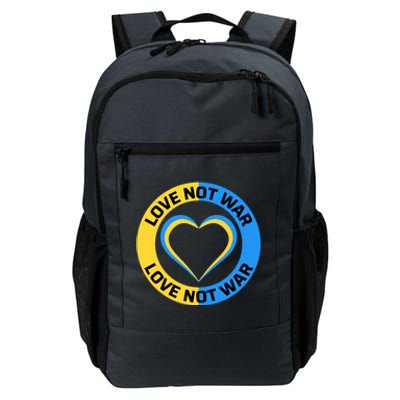 Love Not War For Ukrainian Supporters 5 Daily Commute Backpack