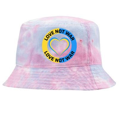 Love Not War For Ukrainian Supporters 5 Tie-Dyed Bucket Hat