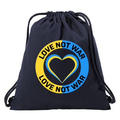 Love Not War For Ukrainian Supporters 5 Drawstring Bag