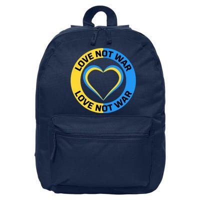 Love Not War For Ukrainian Supporters 5 16 in Basic Backpack