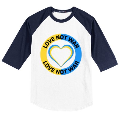 Love Not War For Ukrainian Supporters 5 Baseball Sleeve Shirt