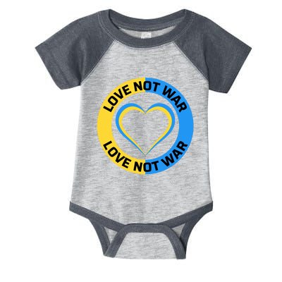 Love Not War For Ukrainian Supporters 5 Infant Baby Jersey Bodysuit