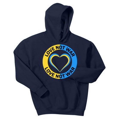 Love Not War For Ukrainian Supporters 5 Kids Hoodie