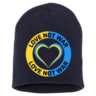 Love Not War For Ukrainian Supporters 5 Short Acrylic Beanie