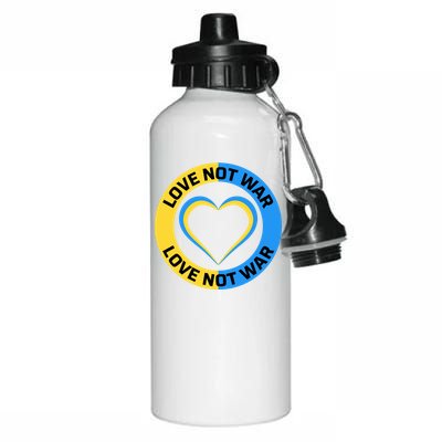 Love Not War For Ukrainian Supporters 5 Aluminum Water Bottle