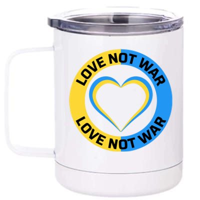 Love Not War For Ukrainian Supporters 5 12 oz Stainless Steel Tumbler Cup