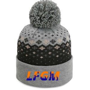 LFGM New York City Skyline The Baniff Cuffed Pom Beanie