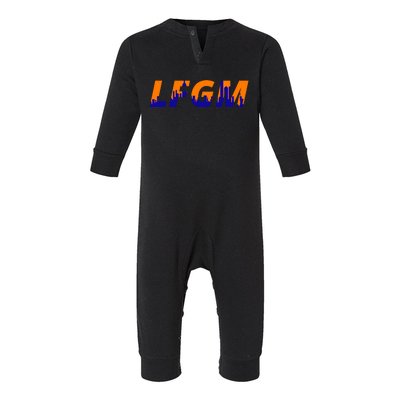 LFGM New York City Skyline Infant Fleece One Piece