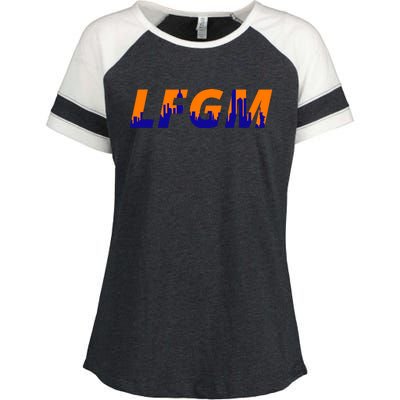 LFGM New York City Skyline Enza Ladies Jersey Colorblock Tee