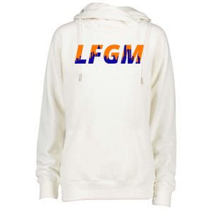 LFGM New York City Skyline Womens Funnel Neck Pullover Hood