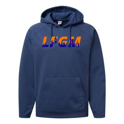 LFGM New York City Skyline Performance Fleece Hoodie