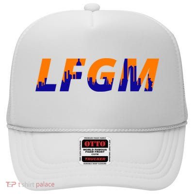 LFGM New York City Skyline High Crown Mesh Back Trucker Hat