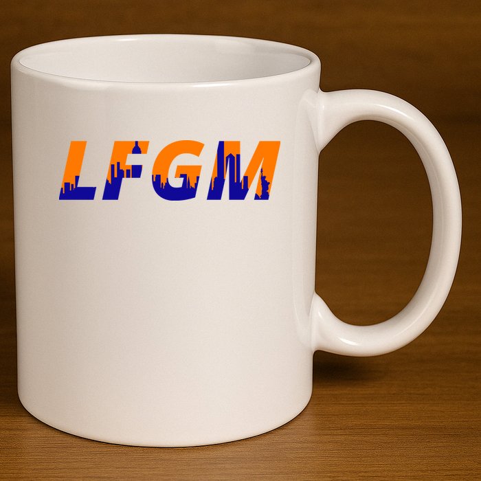 LFGM New York City Skyline 11oz C Handle Ceramic Mug
