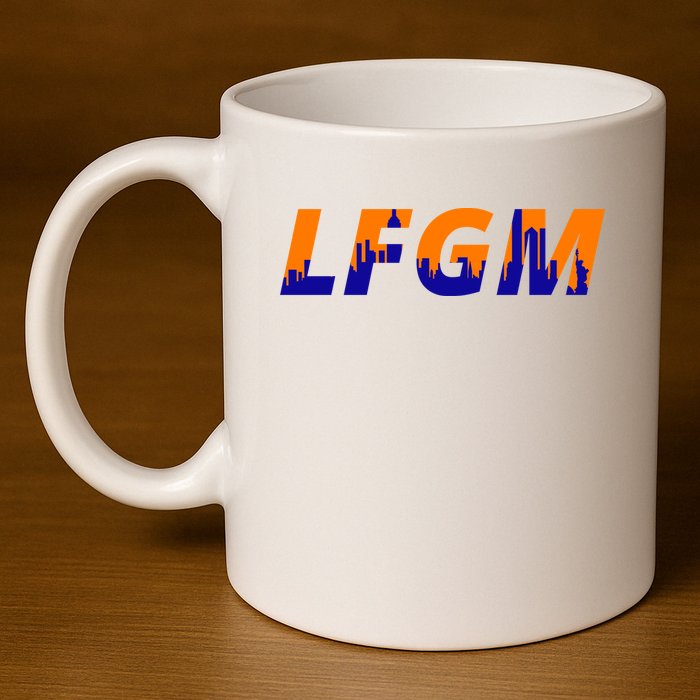 LFGM New York City Skyline 11oz C Handle Ceramic Mug