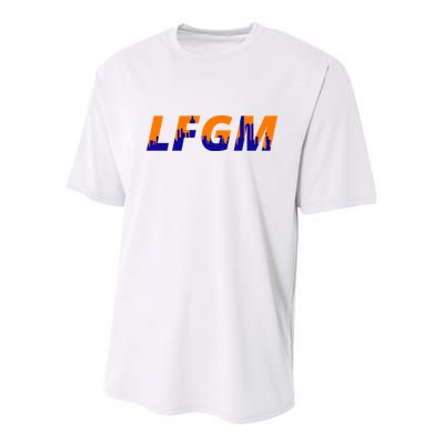 LFGM New York City Skyline Youth Performance Sprint T-Shirt