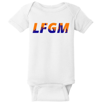 LFGM New York City Skyline Baby Bodysuit