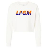 LFGM New York City Skyline Cropped Pullover Crew