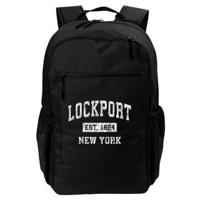 Lockport New York Ny Vintage Sports Backpack