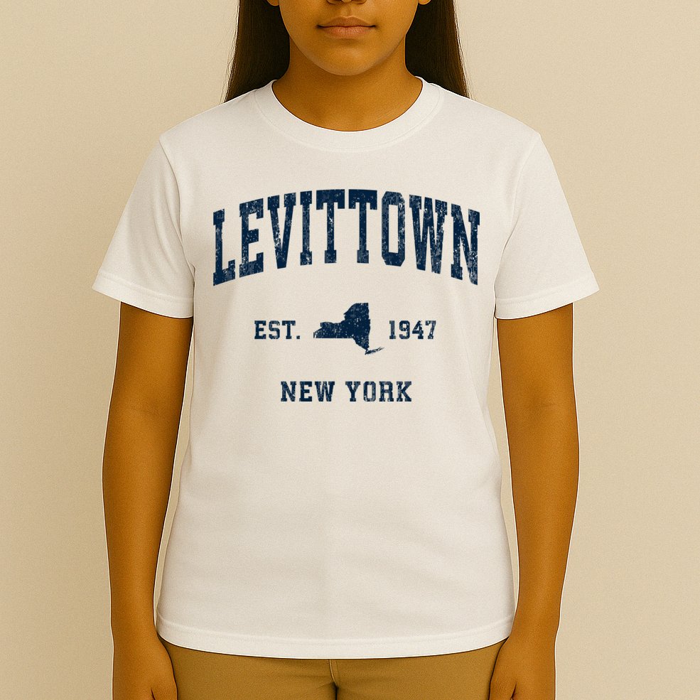 Levittown New York Ny Vintage Athletic T-Shirt
