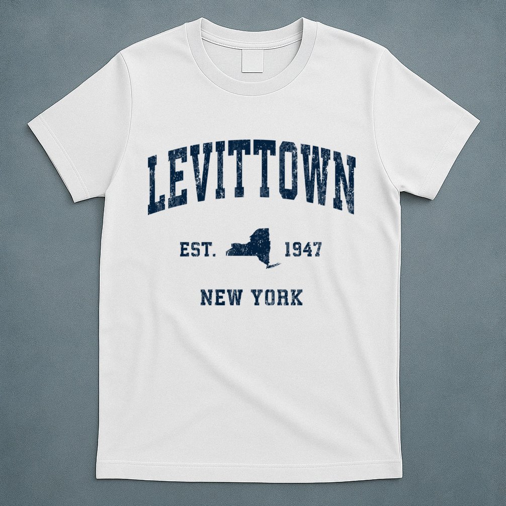 Levittown New York Ny Vintage Athletic T-Shirt