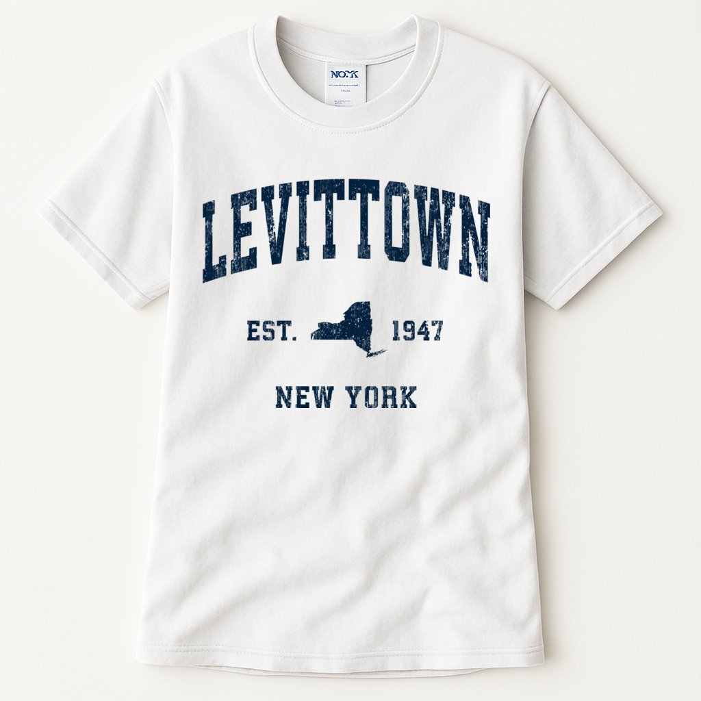 Levittown New York Ny Vintage Athletic Tall T-Shirt