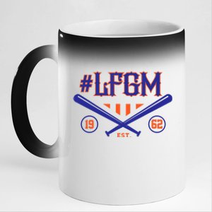 LFGM New York Baseball Est 1962 11oz Black Color Changing Mug