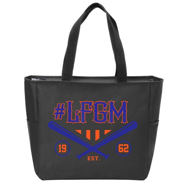LFGM New York Baseball Est 1962 Zip Tote Bag