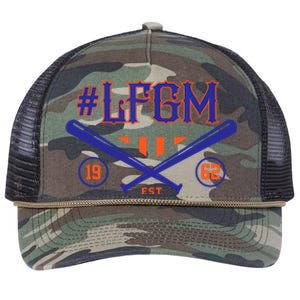 LFGM New York Baseball Est 1962 Retro Rope Trucker Hat Cap