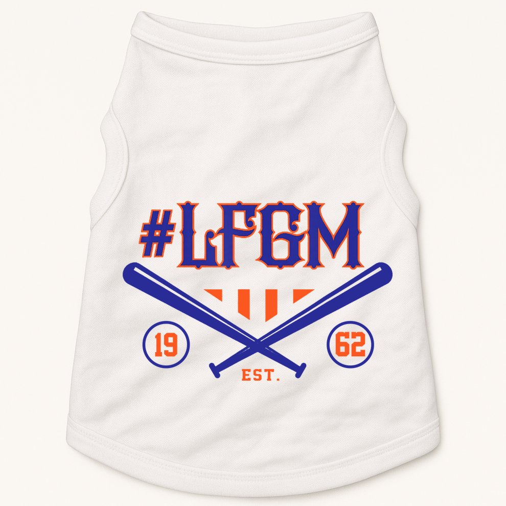 LFGM New York Baseball Est 1962 Doggie Tank