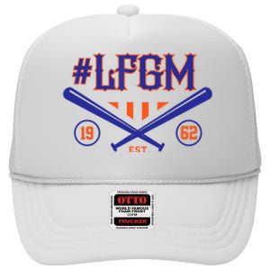 LFGM New York Baseball Est 1962 High Crown Mesh Back Trucker Hat