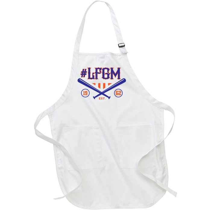 LFGM New York Baseball Est 1962 Full-Length Apron With Pockets