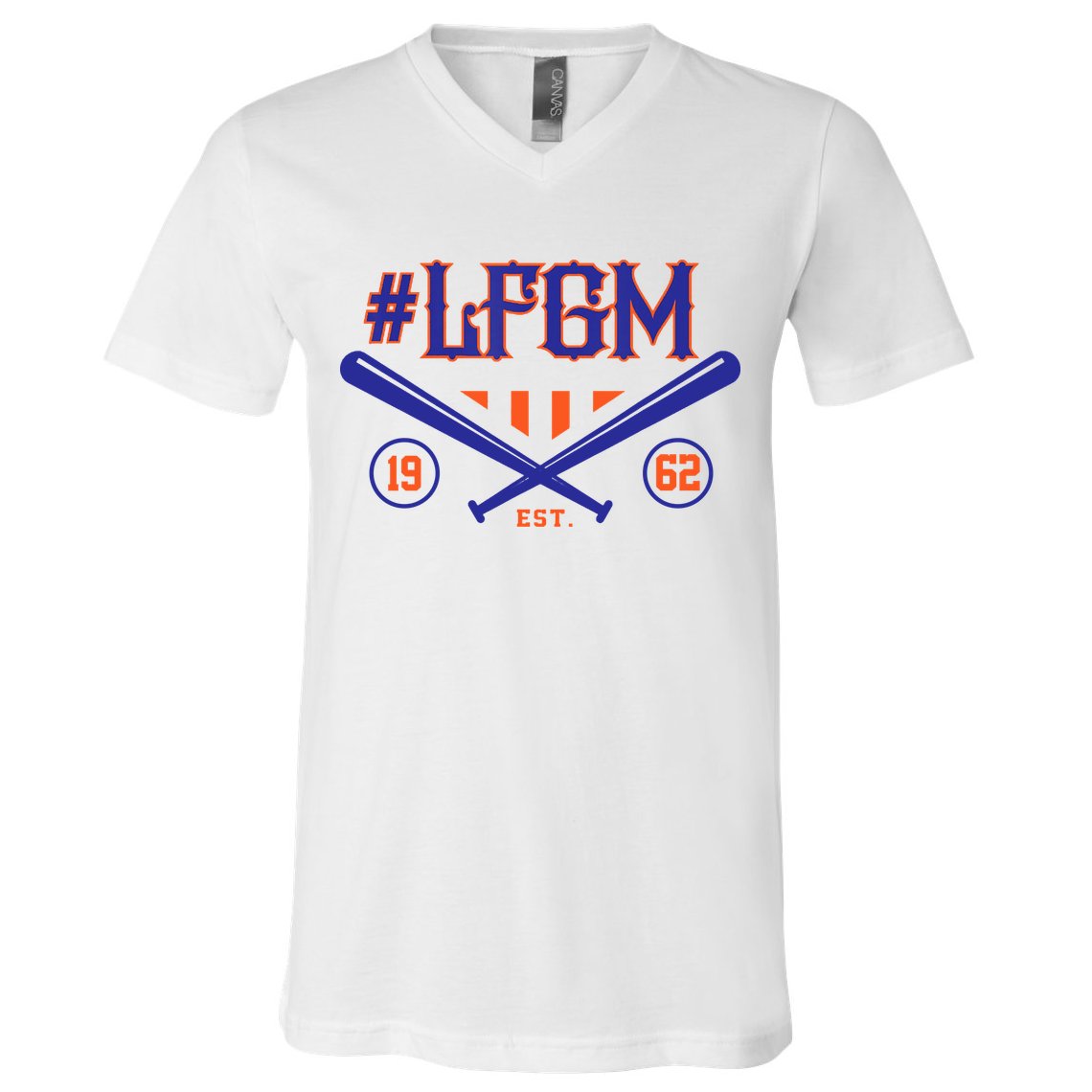 LFGM New York Baseball Est 1962 V-Neck T-Shirt