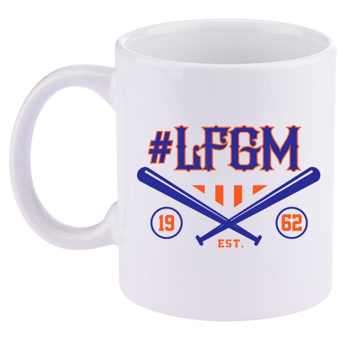 LFGM New York Baseball Est 1962 11oz C Handle Ceramic Mug