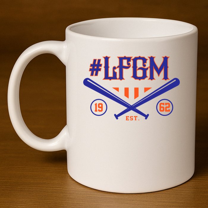 LFGM New York Baseball Est 1962 11oz C Handle Ceramic Mug
