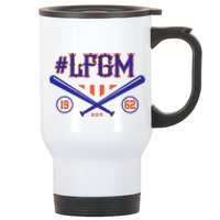 LFGM New York Baseball Est 1962 Stainless Steel Travel Mug