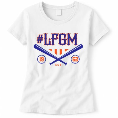 LFGM New York Baseball Est 1962 Womens T-Shirt