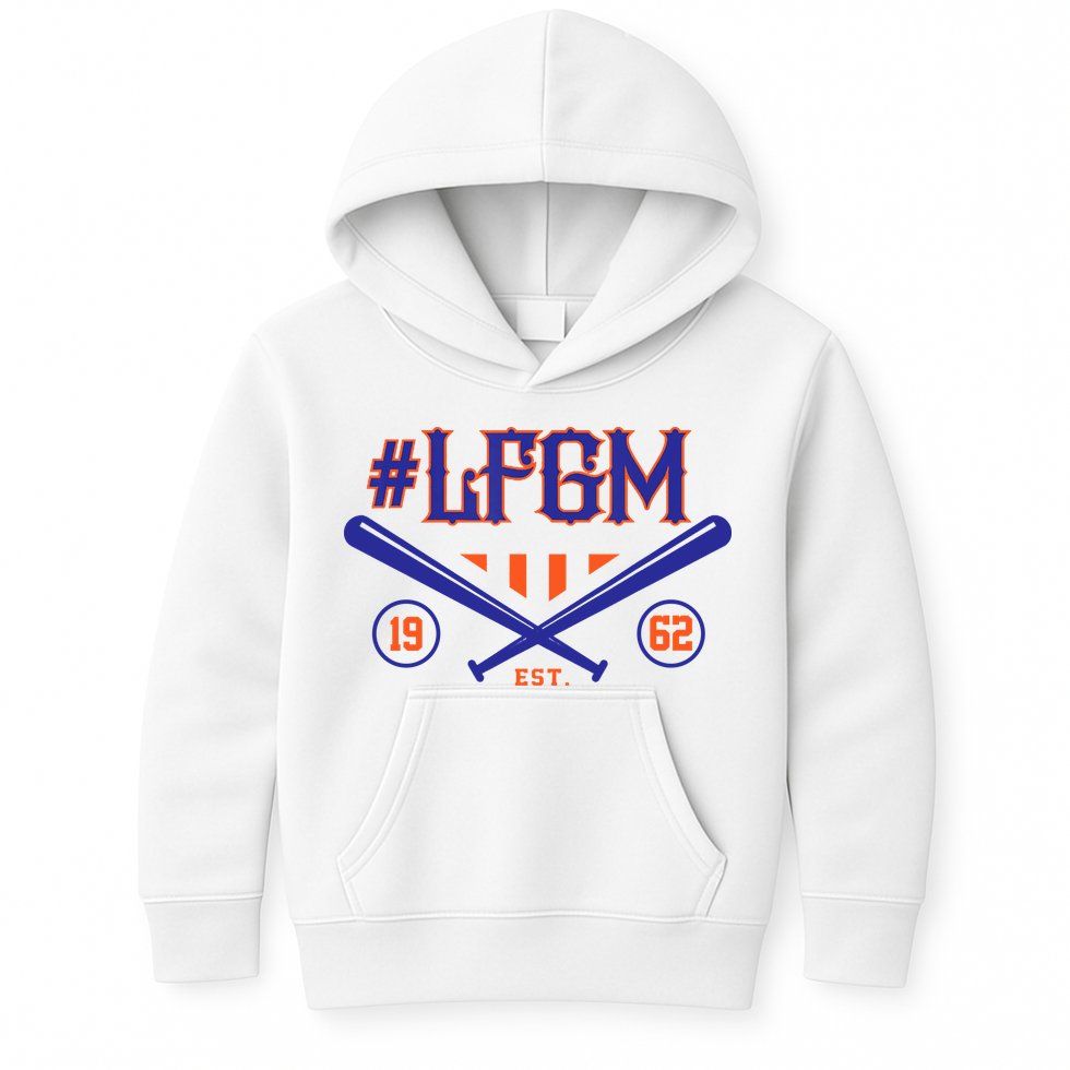 LFGM New York Baseball Est 1962 Kids Hoodie