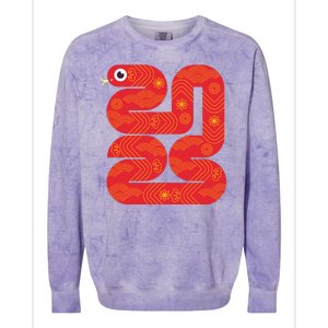 Lunar New Year 2025 Year Of The Snake Colorblast Crewneck Sweatshirt