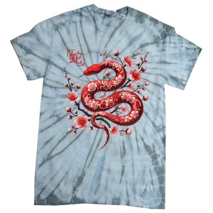 Lunar New Year Happy Chinese New Year Of The Snake 2025 Tie-Dye T-Shirt