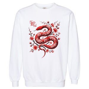 Lunar New Year Happy Chinese New Year Of The Snake 2025 Garment-Dyed Sweatshirt