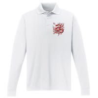 Lunar New Year Happy Chinese New Year Of The Snake 2025 Performance Long Sleeve Polo