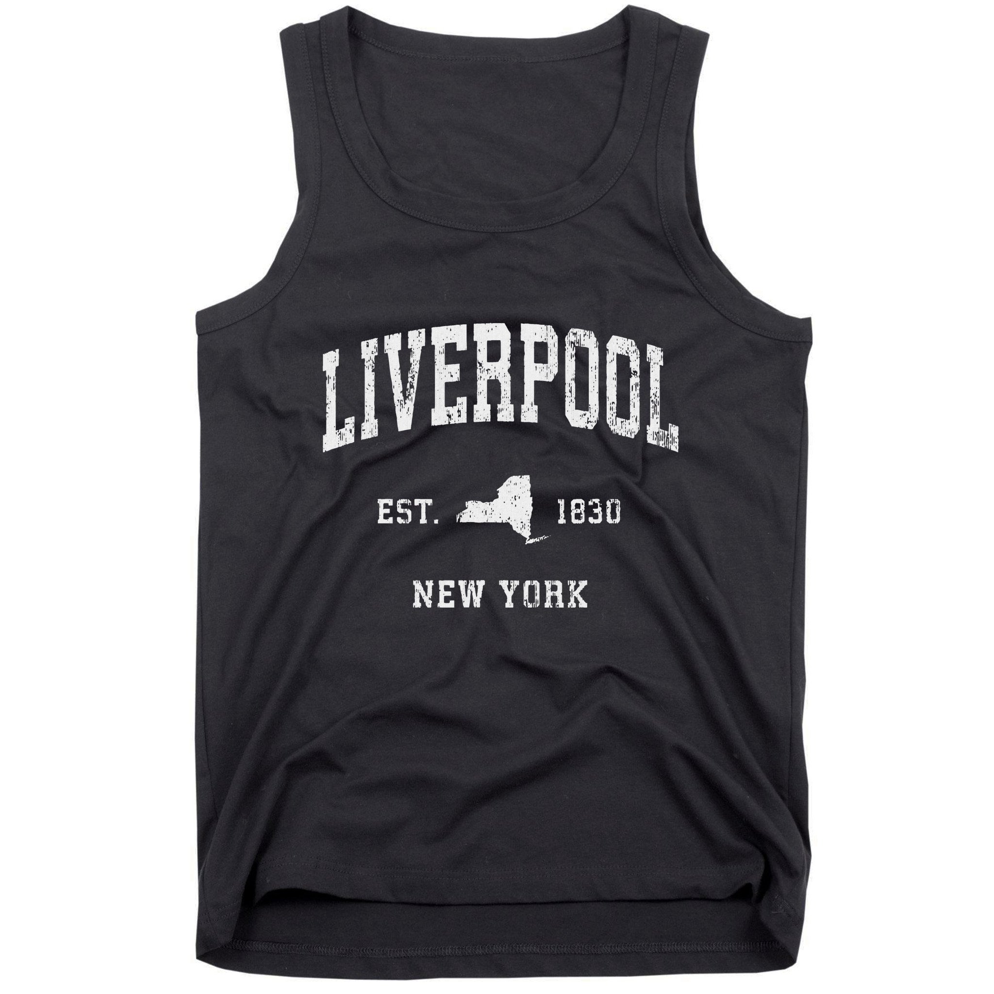 Liverpool New York Ny Vintage Athletic Sports Design Tank Top