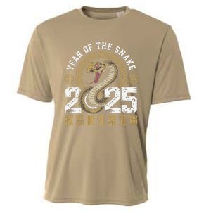 Lunar New Year Chinese New Year Of The Snake 2025 Red Funny Cooling Performance Crew T-Shirt